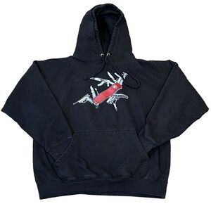 IMKING Hoodie black XL Swiss Army Knife weaponry extra large